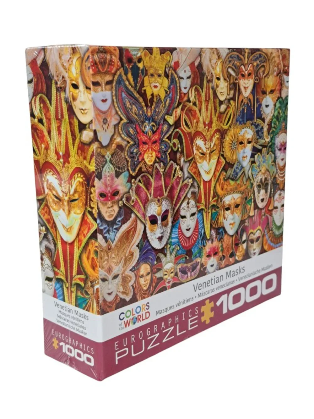 Eurographics Jigsaw Puzzle : Venetian Masks, Colors of the World, 1000 Pc, NEW